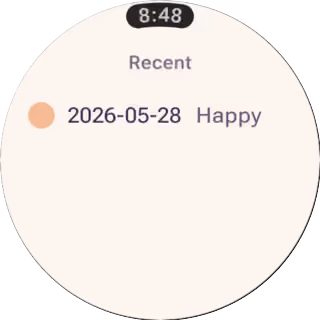 Recent entries on Wear OS