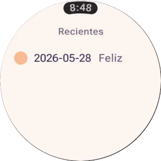 Entradas recientes en Wear OS