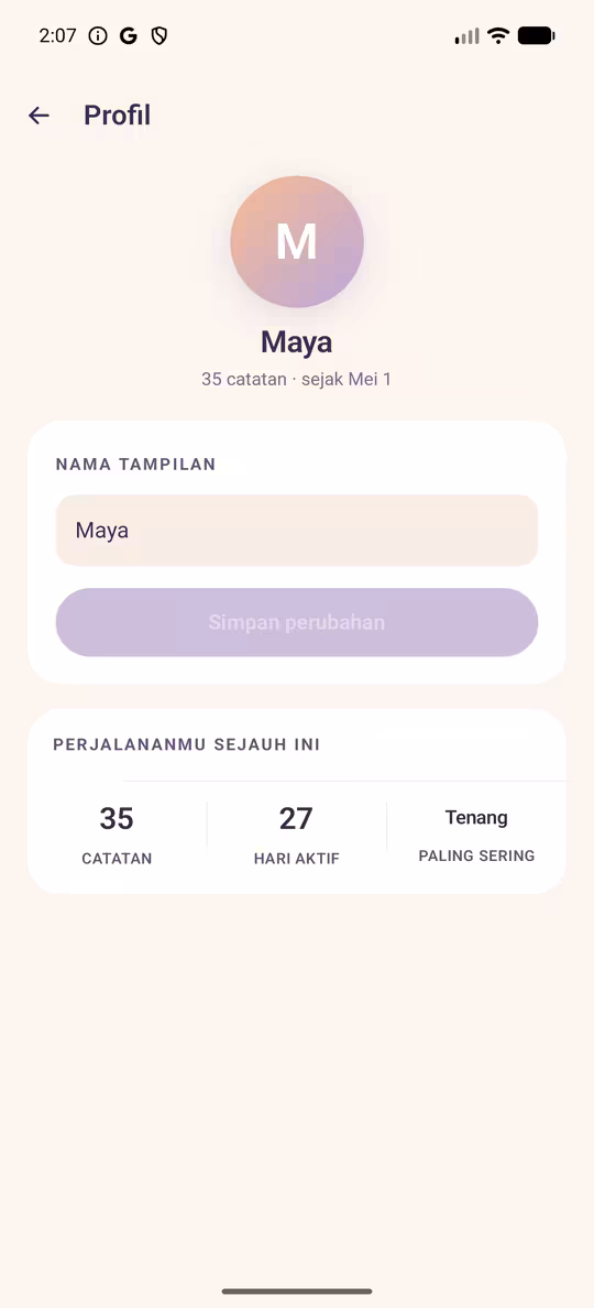 Pengaturan dan privasi