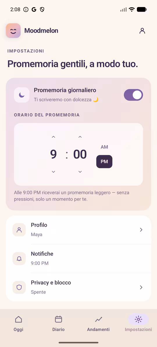 Nota di voce dell'umore