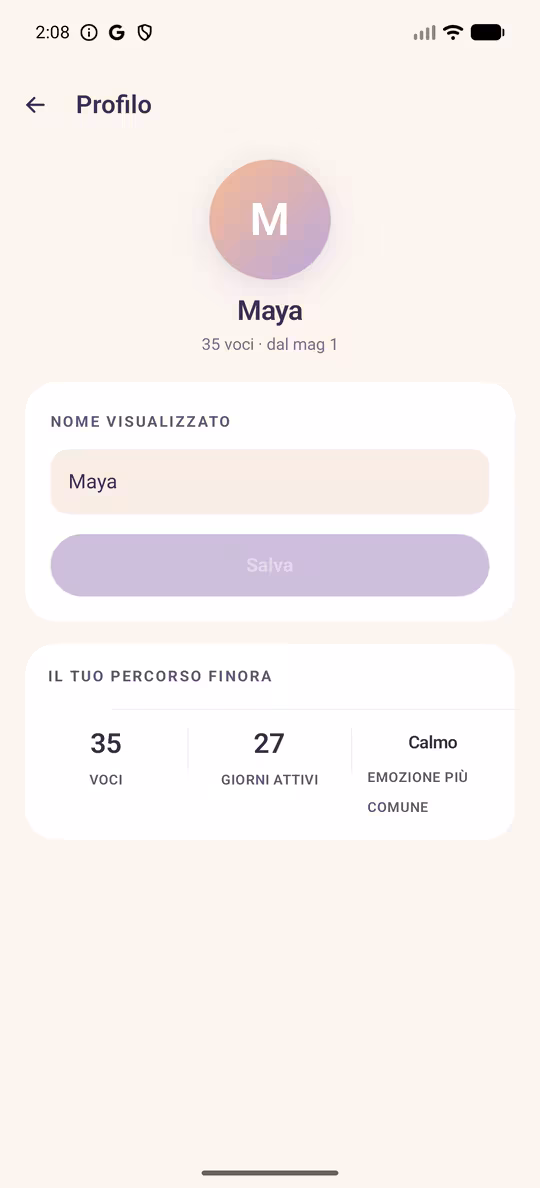 Impostazioni e privacy